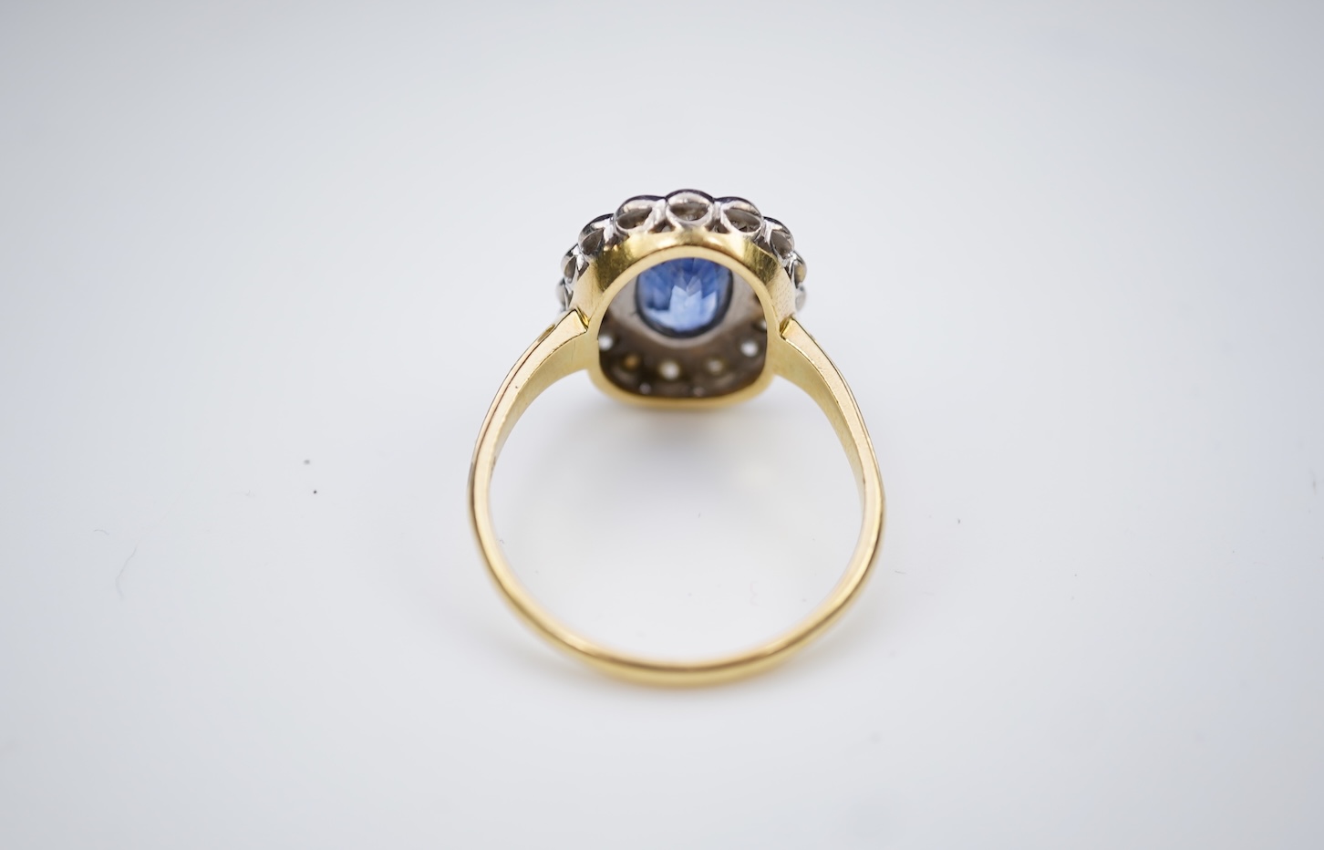 A sapphire and diamond ring